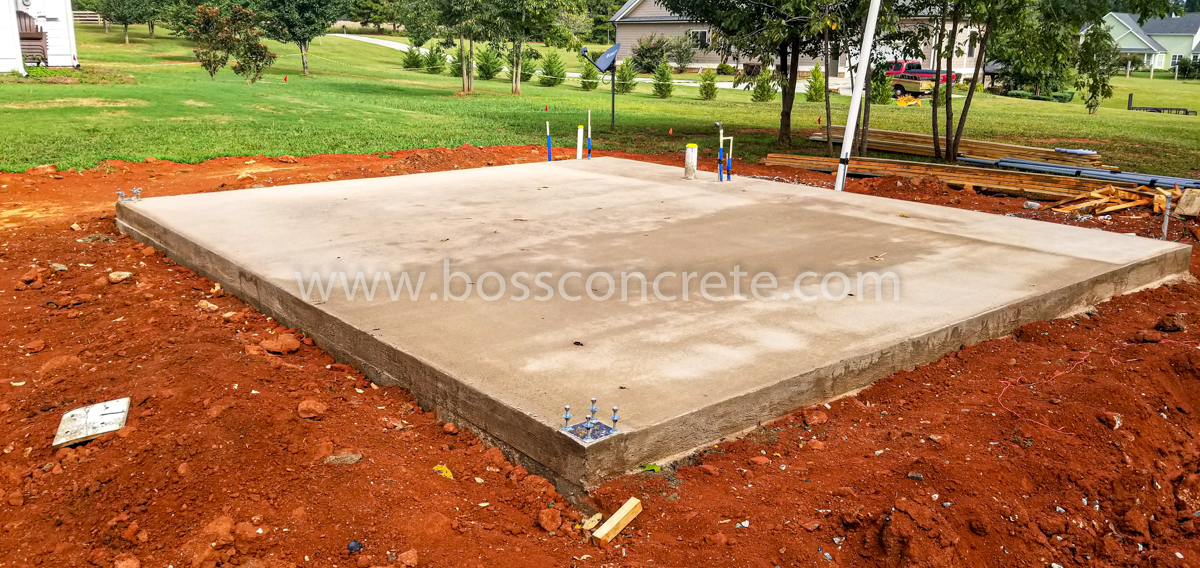 Concrete Slabs/Foundations in South Atlanta Metro Area - Boss Concrete