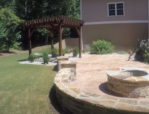 Time Lapse of recently completed Hardscape Project in Fayetteville GA