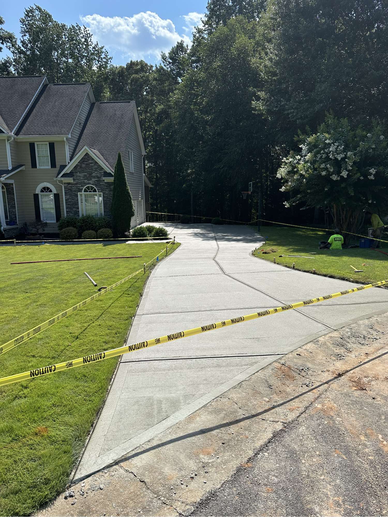 Driveway Replacement After Boss